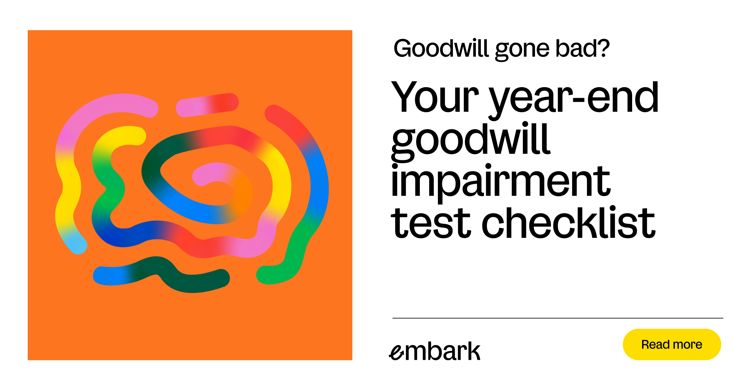 Goodwill gone bad? Your year-end goodwill impairment test checklist