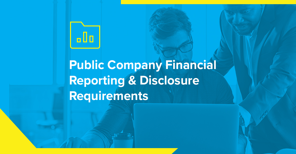 Public Company Financial Reporting & Disclosure Requirements