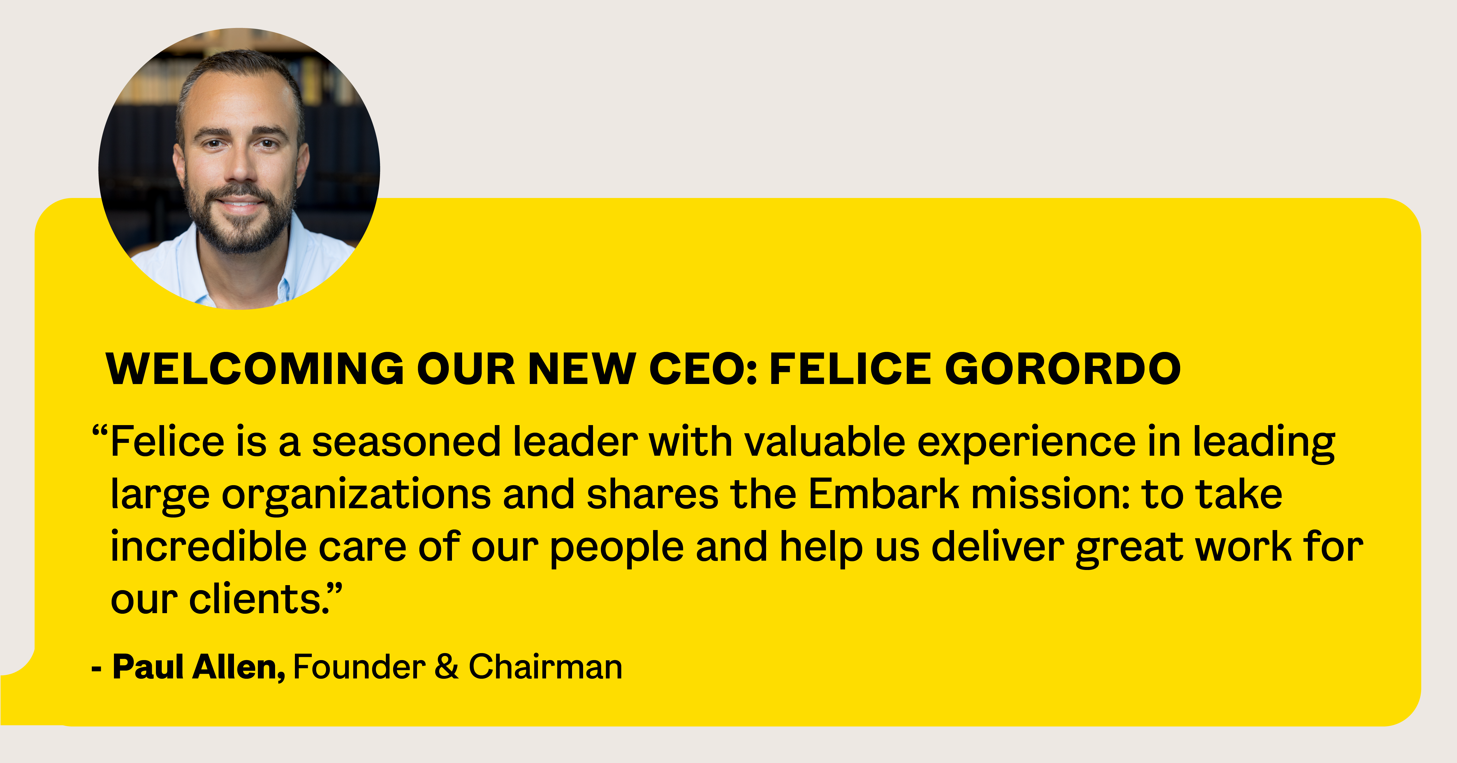 Embark Consulting Firm Announces Felice Gorordo as Incoming CEO